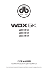 WDX12 5K WDX15 5K WDX18 5K USER MANUAL