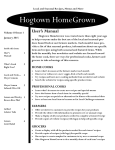 Volume 10 Issue 1 - Hogtown HomeGrown