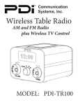 Wireless Table Radio - PDi Communication Systems