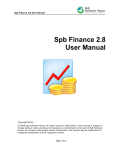 Spb Finance 2.8 User Manual