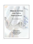 TRUELINE SYSTEMS Using TrueLine Reference Manual