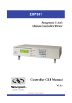 ESP301 - Controller GUI Manual