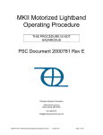 MKII Motorized Lightband Operating Procedure