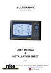 MULTIGRAPHIC USER MANUAL & INSTALLATION SHEET