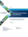 Demand Impact Model User Manual - MA Energy Efficiency Advisory