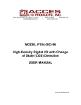 MODEL P104-DIO-96 High-Density Digital I/O with Change of State