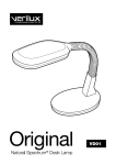 Verilux Natural Spectrum Desk Lamp User Manual