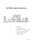 CX1200e Update Instructions