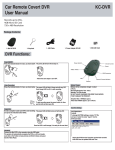 Car Remote Covert DVR User Manual KC-DVR - COP