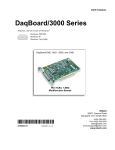 DaqBoard/3000 Series User`s Manual