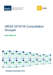 HRG4 2015/16 Consultation Grouper User Manual