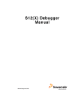 S12(X) Debugger Manual - Freescale Semiconductor
