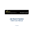 Job Search System Client User Manual