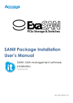 SANit User Manual - Accusys : ExaSAN