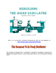 rebuilding the asian 9x20 lathe