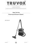 Valet Tub Vac Commercial Vacuum Cleaner