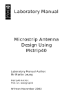 Microstrip Antenna Design Using Mstrip40