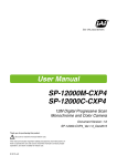 User Manual SP-12000M-CXP4 SP-12000C-CXP4