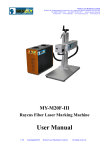 User Manual - Wisely Laser Marking/Engraving/Cutting Machines