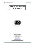 LDG SLS-2 Two-Port RJ45 Switch