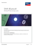 SMA Bluetooth® Wireless Technology in practice