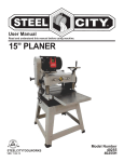 15” PLANER - Steel City Tool Works