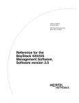 Reference for the BayStack 420/425 Management - INESC-ID