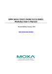 EPM-3032/3337/3438/3112/DK01 Modules User`s Manual