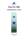 Virex Pro 1000 Ultrafiltration Units