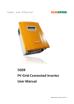 SG6K PV grid-connected inverter user manual