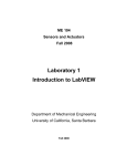 Laboratory 1 Introduction to LabVIEW