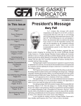 December 2006 - Gasket Fabricators Association