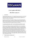 The DSCoMAN User manual is available here.