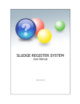User Manual - Please Login to use the Sludge Register