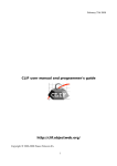 CLIF user manual and programmer`s guide http://clif