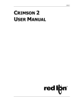 Crimson User Manual