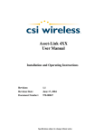 Asset-Link 4XX User Manual