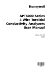 APT4000 Series 4-Wire Toroidal Conductivity Analyzers User Manual