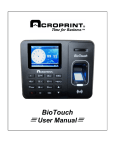 Acroprint Biotouch user manual