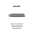 Paging Sequencer PS4 User Manual