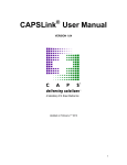 CAPSLink User Manual