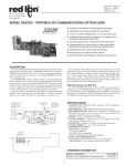 PAXCDC5 Profibus Option Card Data Sheet/Manual PDF