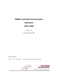 SIGMA ControlNet Communication Addendum M/N S-3069