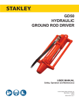 GD50 User Manual - Stanley Hydraulic Tools