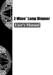 Z-Wave® Lamp Dimmer User`s Manual - Pepper