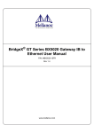 BridgeX GT Series BX5020 Gateway IB to Ethernet User Manual