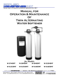 Manual for Operation & Maintenance Of Twin Alternating Water