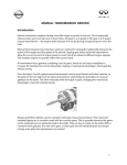 MANUAL TRANSMISSION SERVICE Introduction