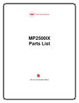 MP2500IX Parts List