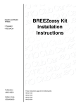 BREEZeasy Kit Installation Instructions